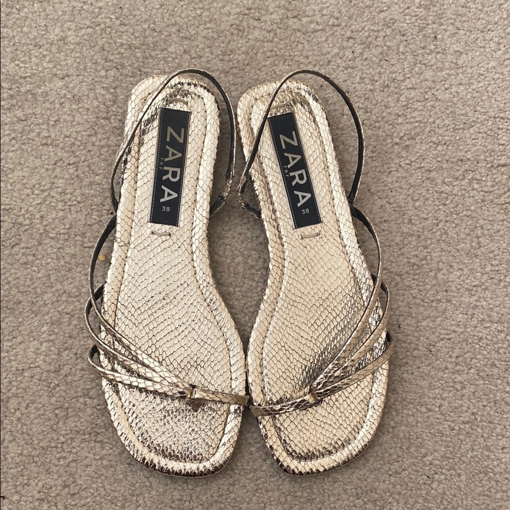 Zara Women's Metallic Sandals
